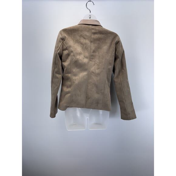 A G Milano Beige Leather Jacket New Old Stock 2015 Women’s Size Medium - Picture 3 of 11